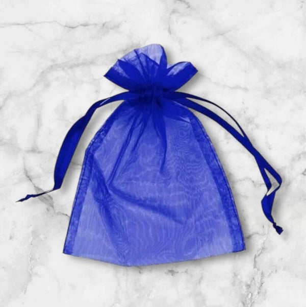 Organza zakjes royal blauw