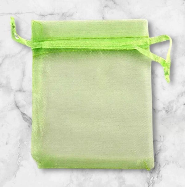 Organza zakjes fel groen