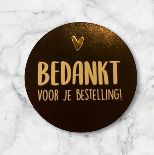 Stickers -  bedankt voor je bestelling
