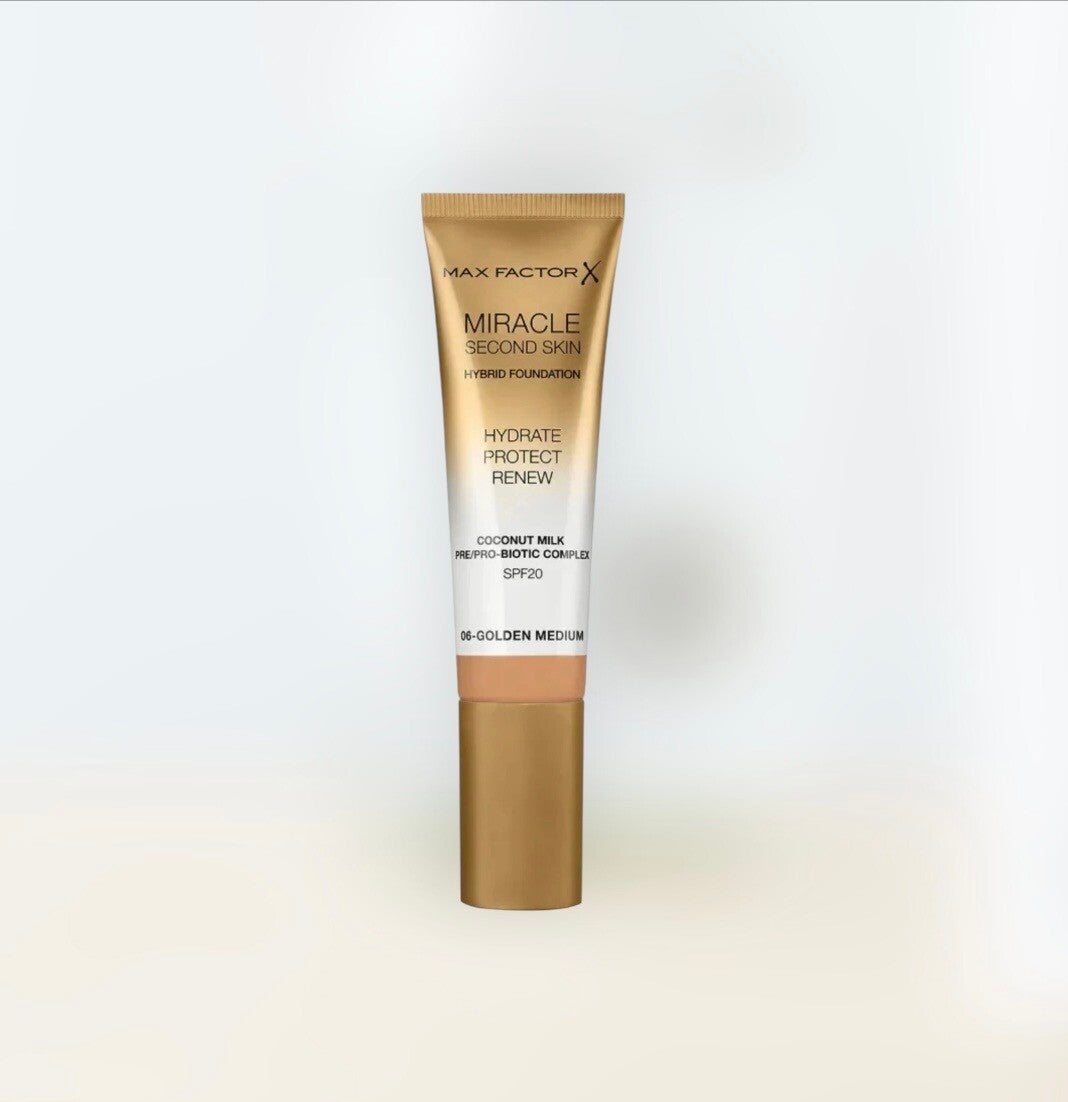 Max Factor Miracle Second Skin Foundation - 06 Golden Medium