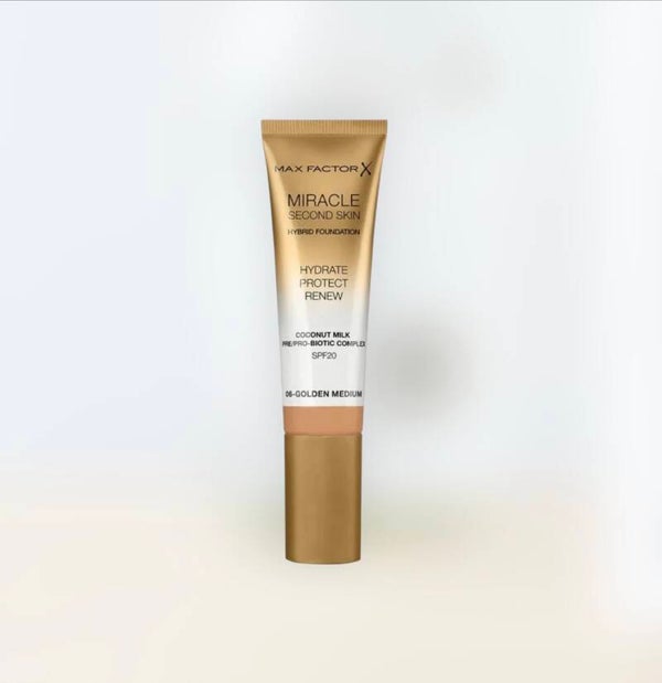 Max Factor Miracle Second Skin Foundation - 06 Golden Medium