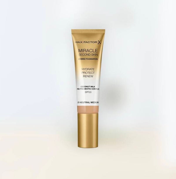 Max Factor Miracle Second Skin Foundation - 07 Neutral Medium