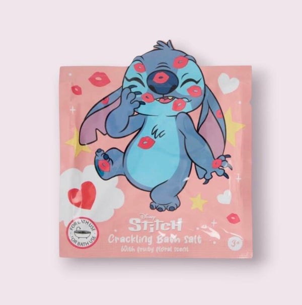 Disney Stitch badzout hartjes en kusjes roze