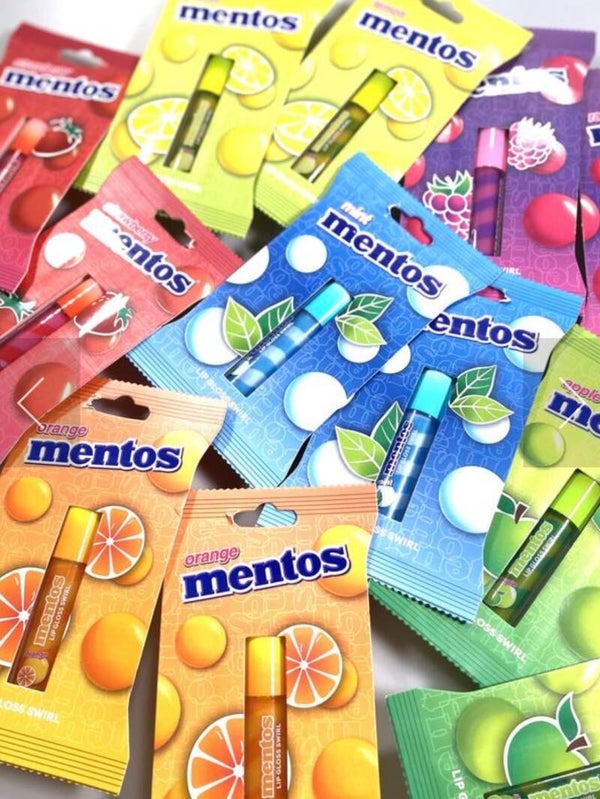 Mentos Lip Gloss Swirl (Verschillende geuren/smaken)