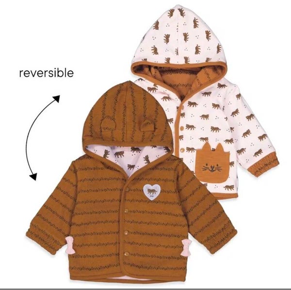Feetje Reversible vest tiger love (Maat 86)