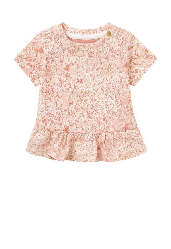 Noppies baby T-shirt Nebraska van katoen roze (Maat 68)