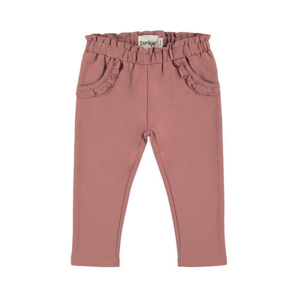 Dirkje Baby Meisjes Broekje Burlwood met Ruches  (Maat 86)