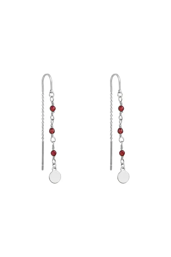 Oorbellen Dangle Lila Copper