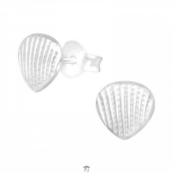 Oorbellen schelp (zilver 925)
