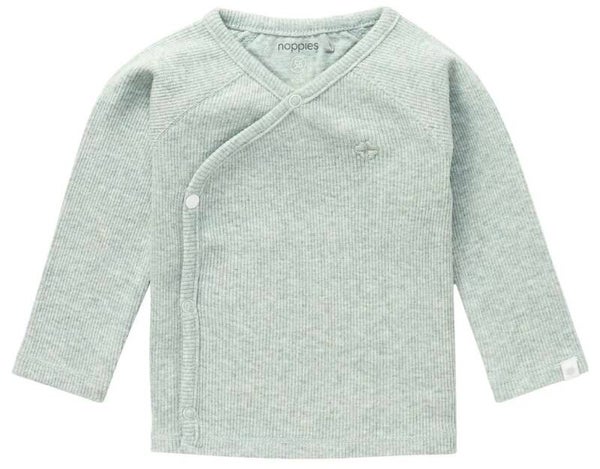Noppies Longsleeve Nanyuki - Grey Mint Melange (Maat 68)