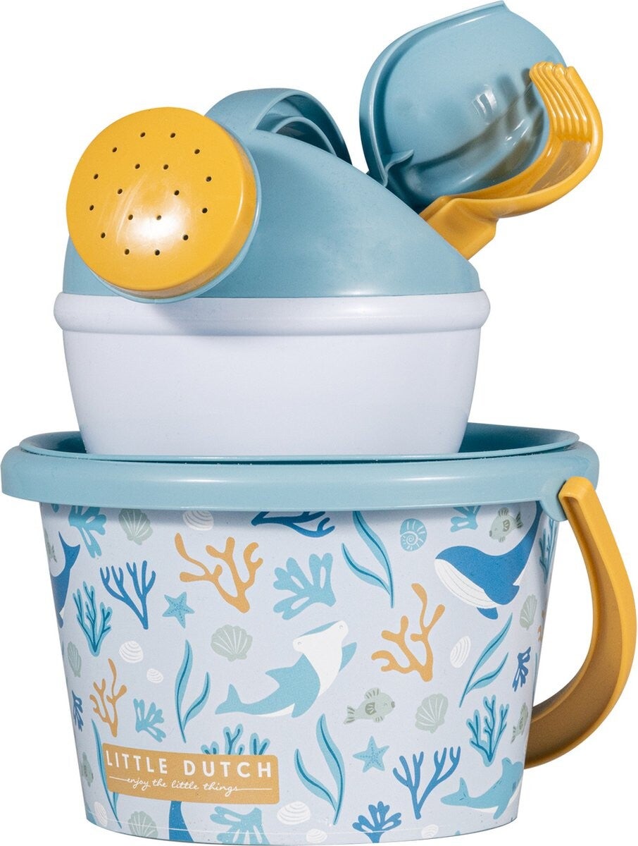 Little Dutch Strandset 9,5 cm 5-delig Oceans Dream Blauw