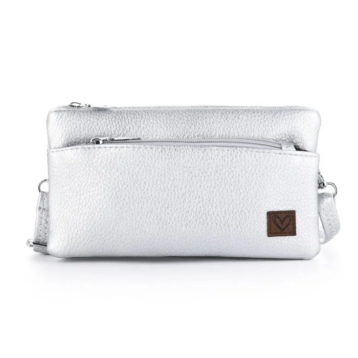 Charm London New York – Compacte Crossbodytas – Zilver