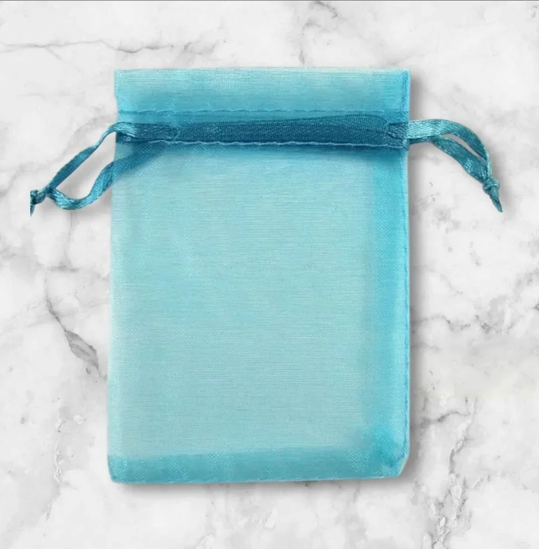 Blauwe Organza zakjes