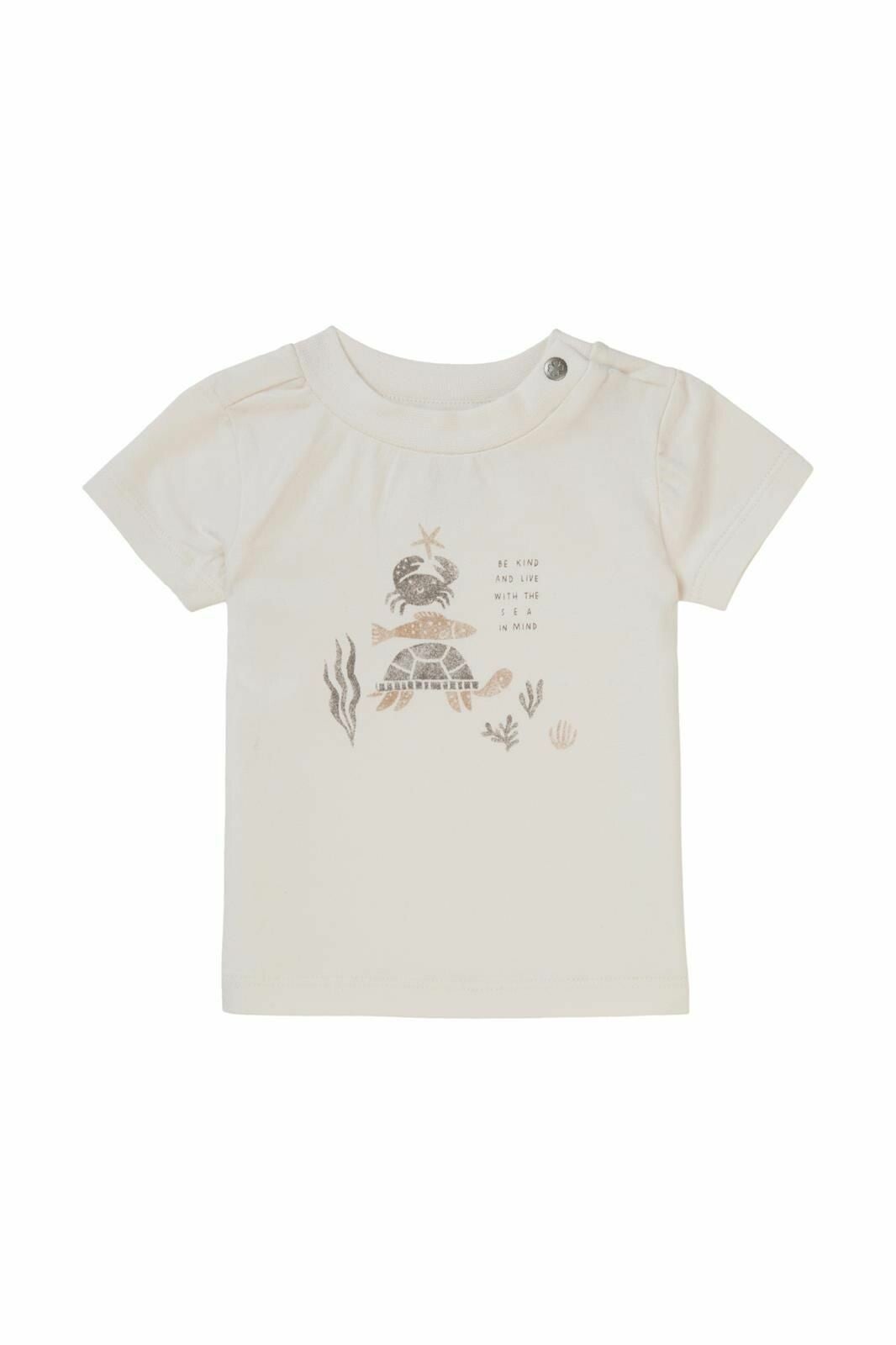 Noppies Baby T-shirt Bright - Whisper White (Maat 74)