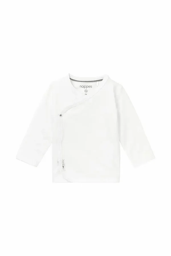 Noppies Baby Longsleeve Little - White (Maat 44)