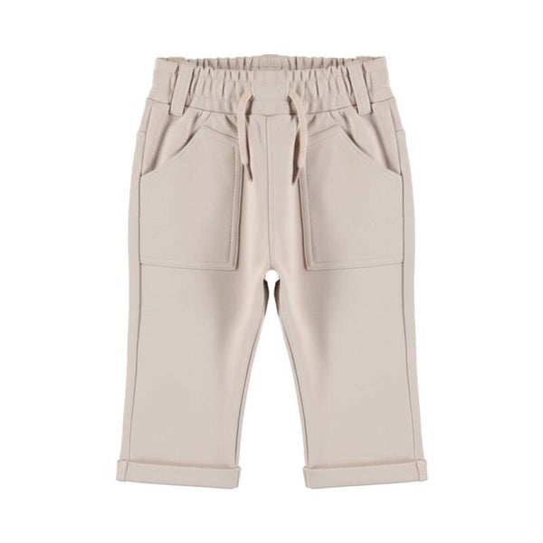Dirkje jongens loose fit broek beige zakken (Maat 80)