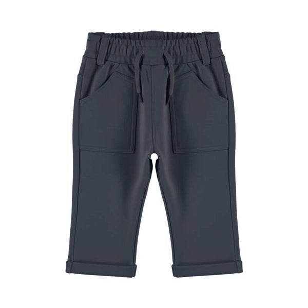 Dirkje jongens loose fit broek blauw zakken (Maat 80)
