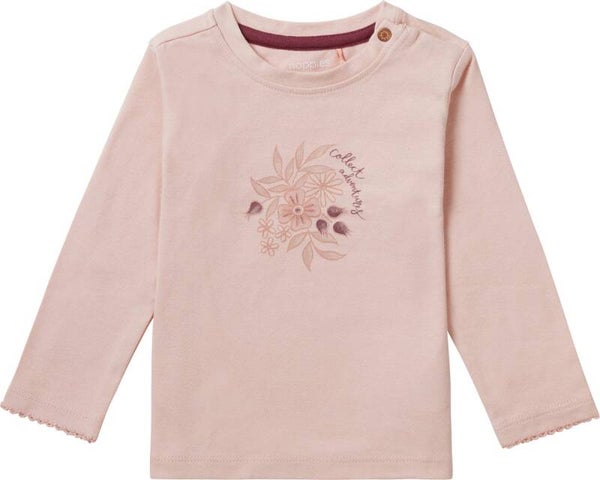Noppies Girls tee Varanasi long sleeve Meisjes T-shirt - Evening Sand - Maat 62