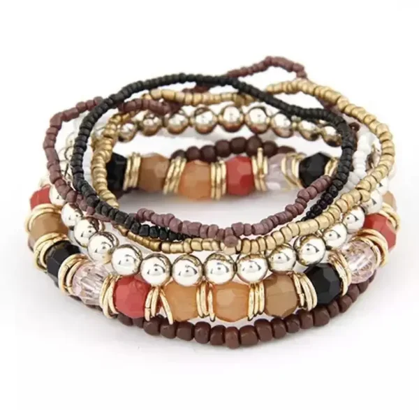 Kralen armbanden (bruin)