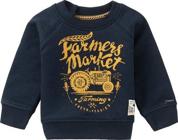 *Noppies Baby Jongens Sweater Kei Road - Dark Sapphire (Maat 50)
