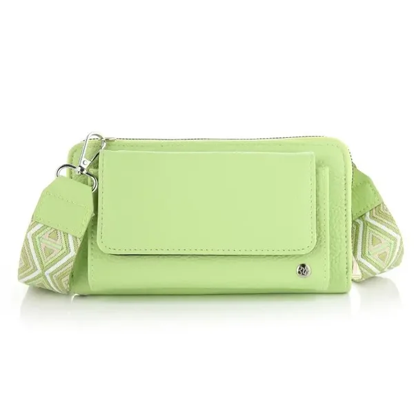 2-in-1 Portemonnee Tasje • Green PU-Leer