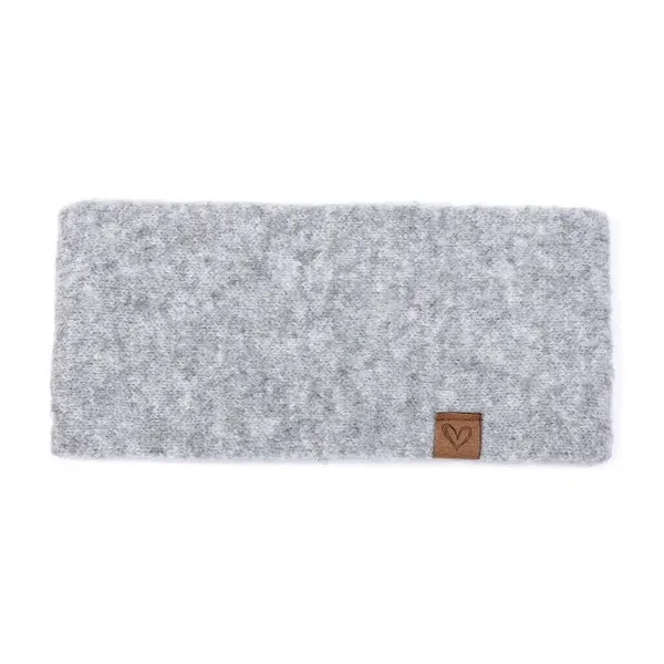 Luxe Gebreide Winter Hoofdband – Grijs