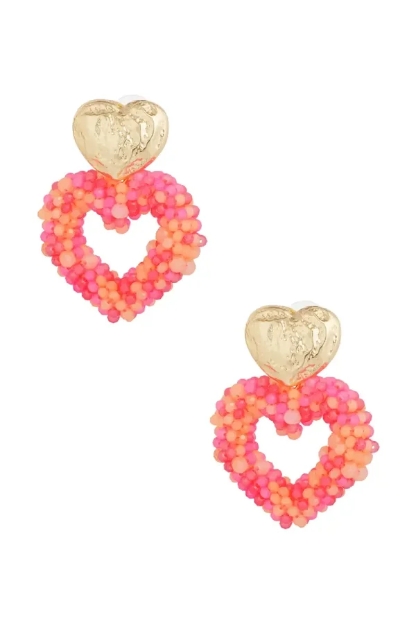 Oorbellen way to my heart - Fuchsia