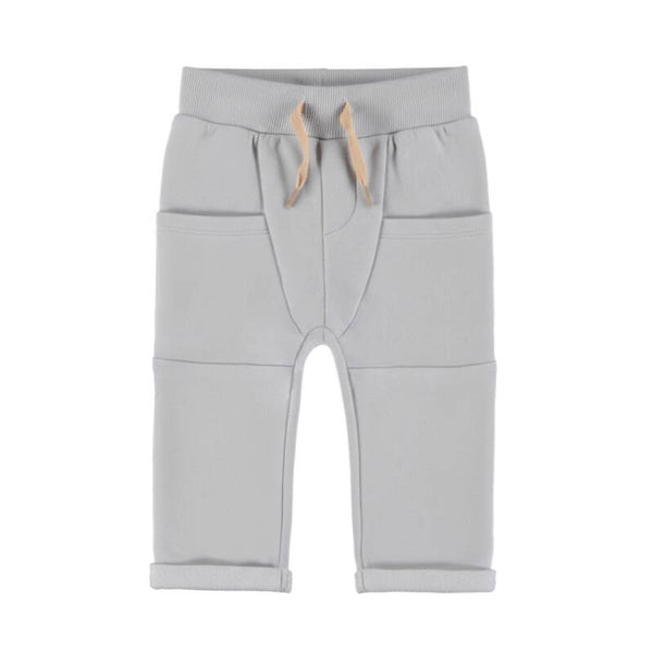 Dirkje jongens loose fit joggingbroek grijs steekzakken (maat) 80