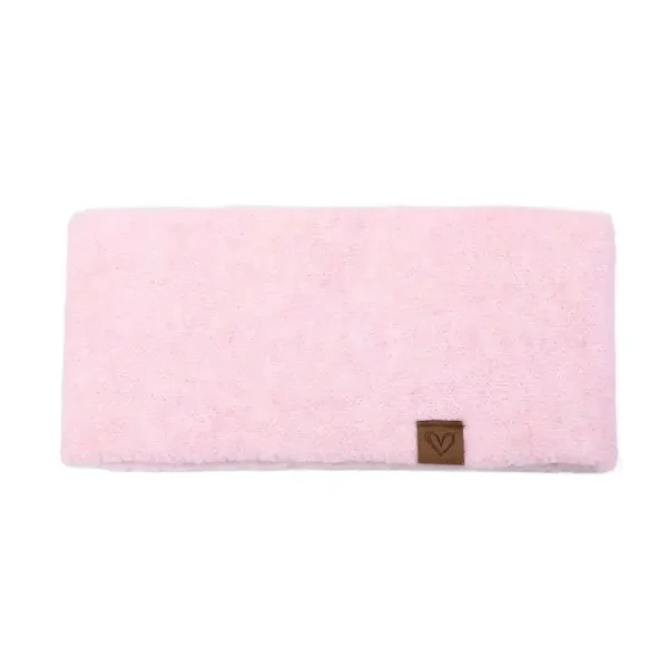 Luxe Gebreide Winter Hoofdband – Pink