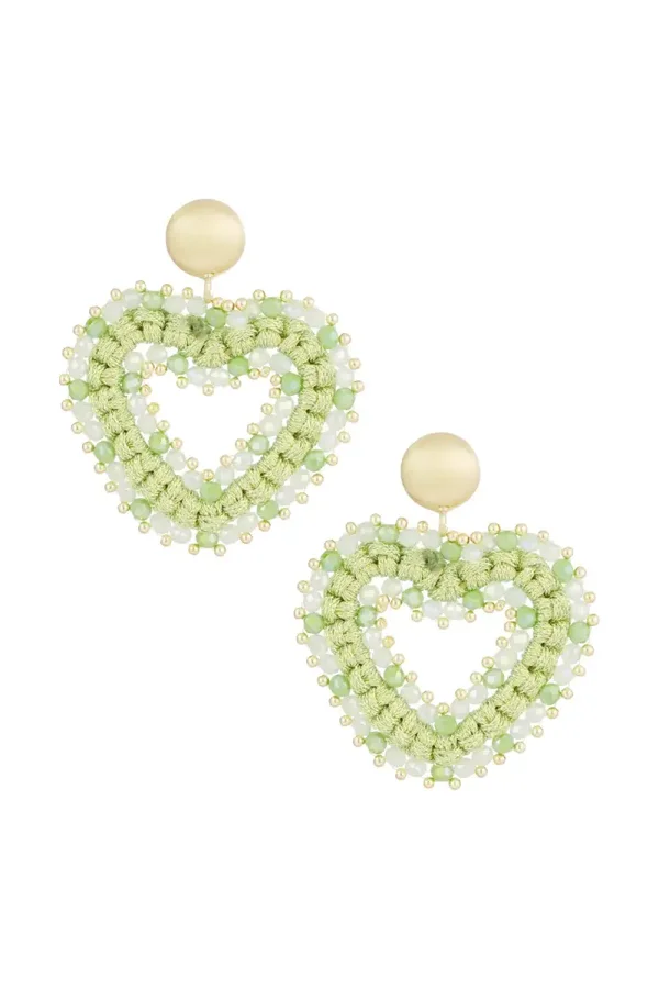 oorbellen love all the way Groen