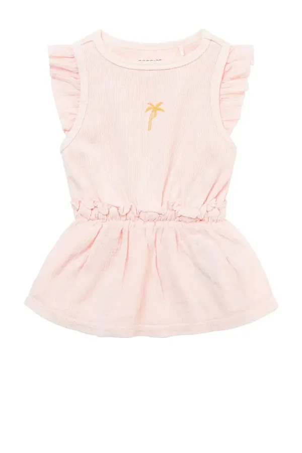 Noppies baby jurk Newnan met ruches roze Maat 92