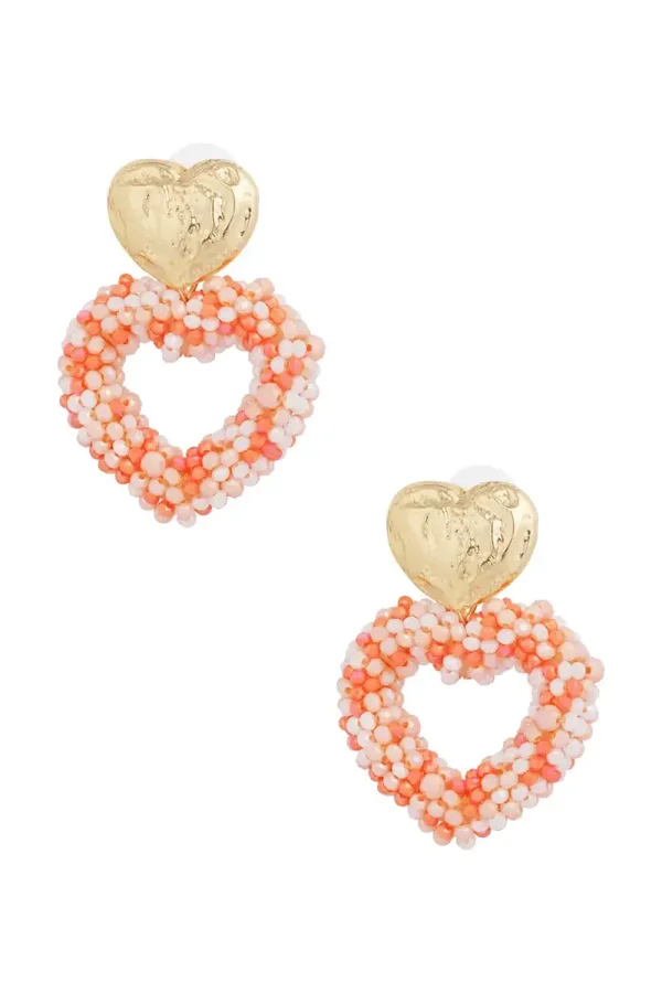 Oorbellen way to my heart - Oranje