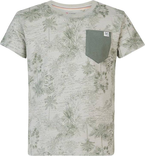 Noppies Jongens Kinderkleding Groene Tshirt Ricardo Willow Grey - 128