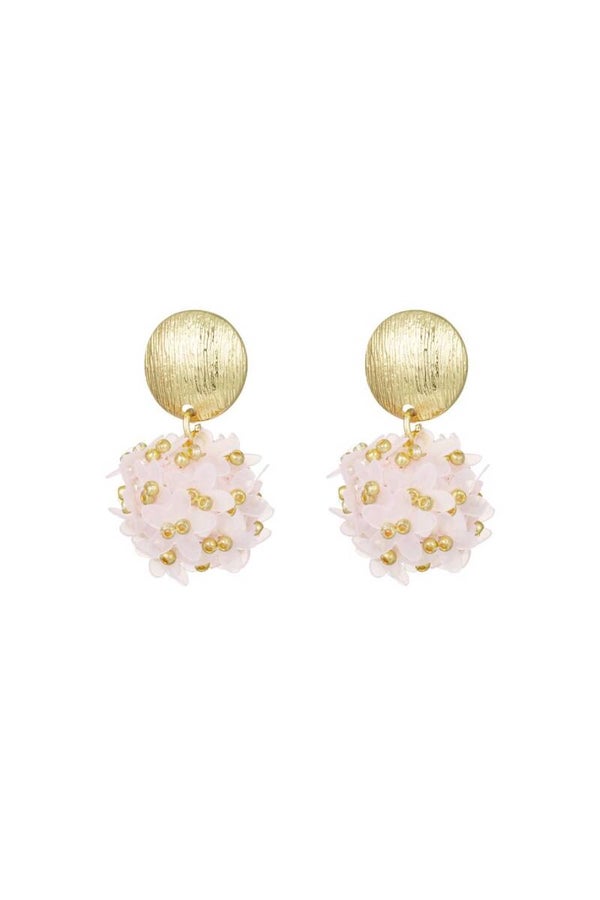 Pop of colour oorbellen - Baby pink