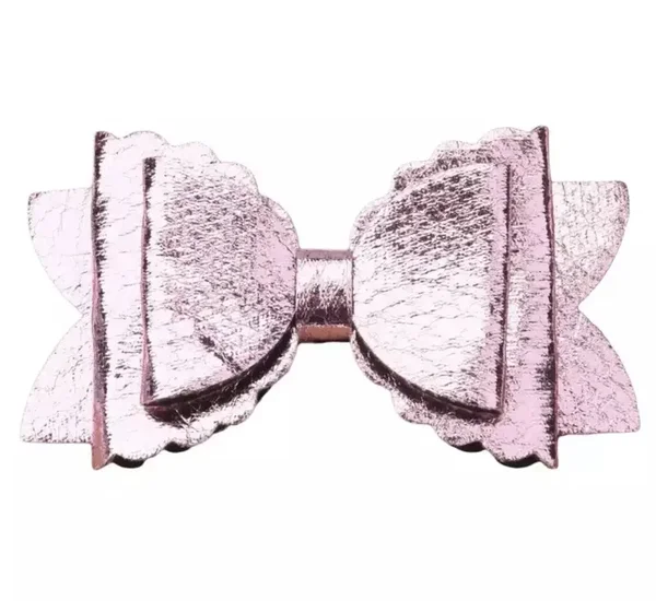 Haarclip glimmend roze