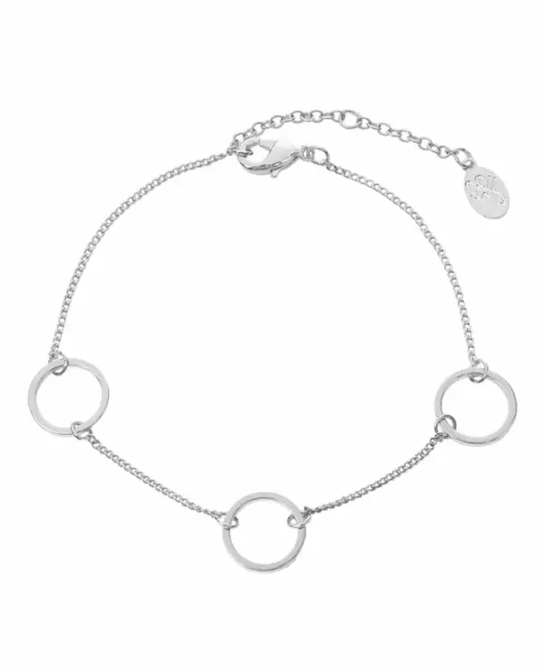 Trendy armband zilver