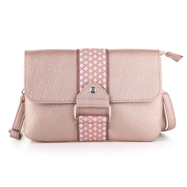 Shoulder bag - imitation leather bag - champagne