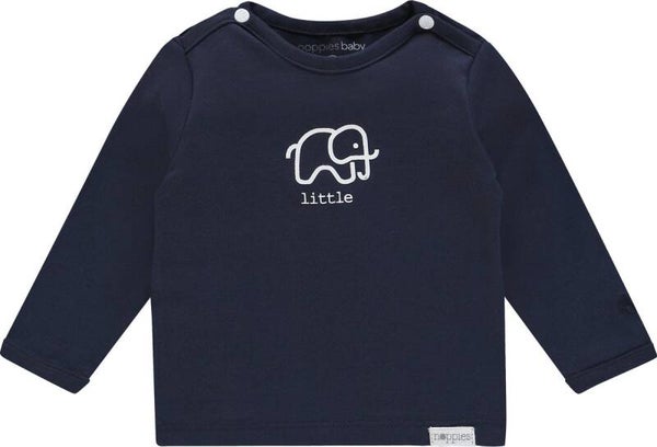 Noppies Unisex T-shirt lange mouw Amanda elephant - Navy - (Maat 62)