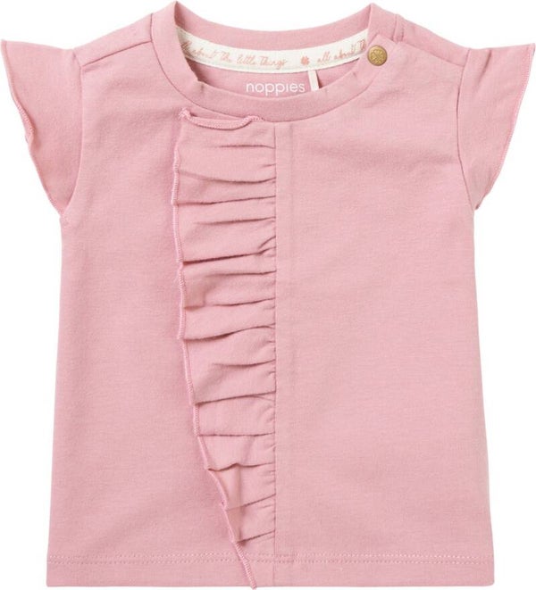 Noppies Meisjes Roze Tshirt New Castle Polignac - 80