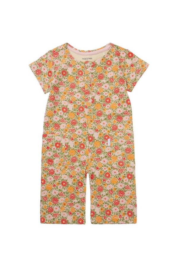 Noppies Jumpsuit Millcreek - Floral pattern Orange (Maat 74)