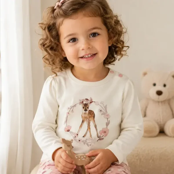 Dirkje Longsleeve antique white (Maat 74)