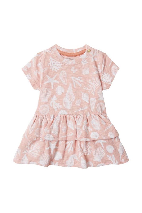 Noppies Baby Jurk Cape May - Peach Beige Maat 56