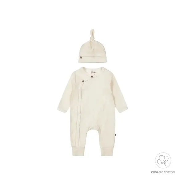 Dirkje unisex baby bio boxpakje mutsje off white (Maat 62)