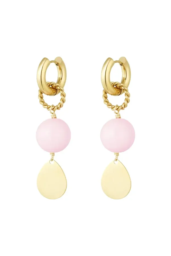 oorbellen shine bright Roze