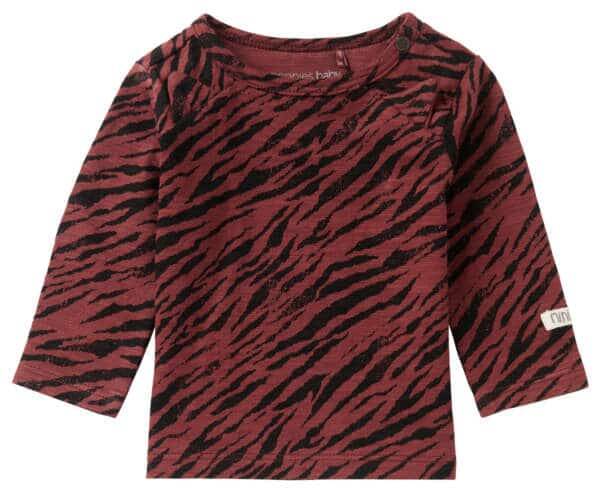 Noppies baby longsleeve Kroonstad mahogany (Maat 68)