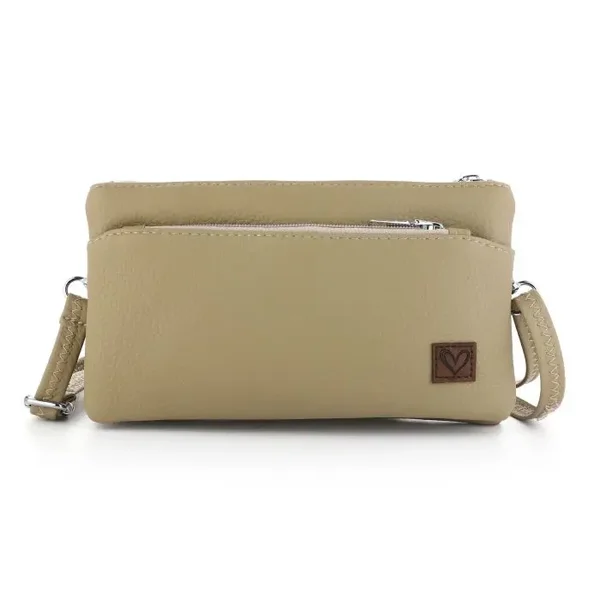 Charm London New York – Compacte Crossbodytas beige/kaki