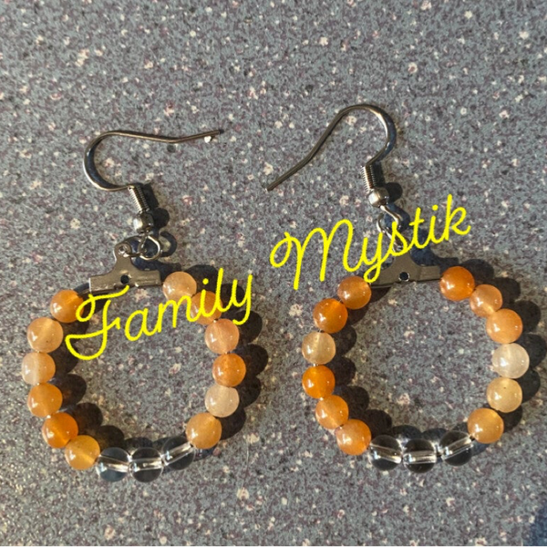 Boucles d’oreilles ( différents modèles) pierres