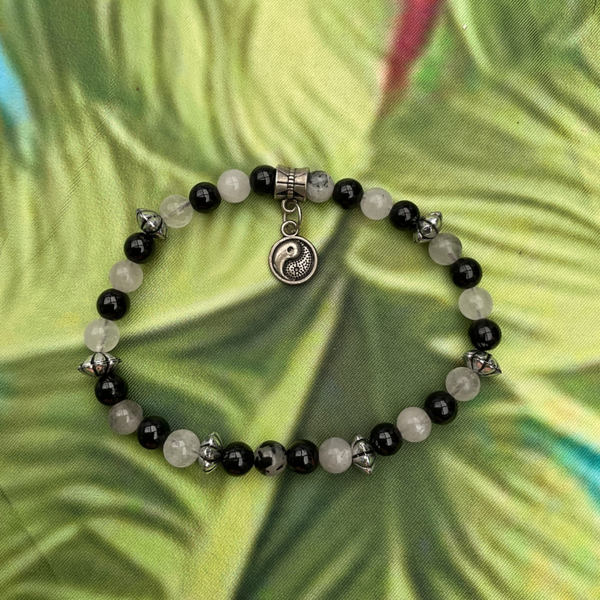 Bracelet tourmaline et quartz tourmaline