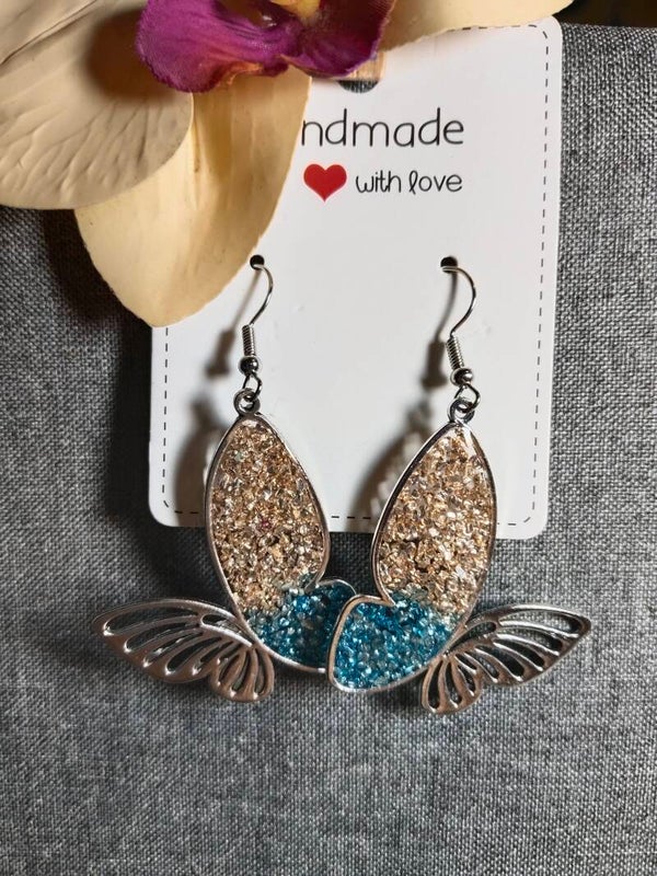 Schmetterling Ohrringe aus Edelstahl