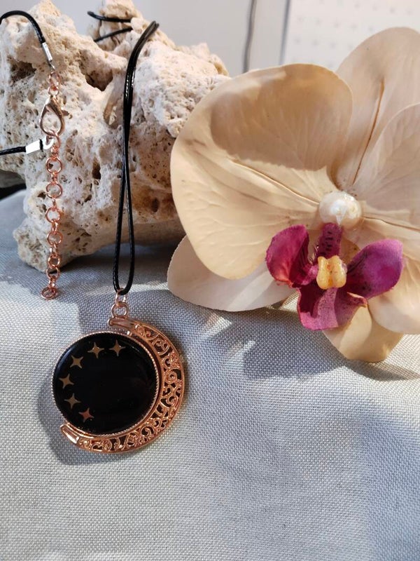 Drehbarer Mond-Anhänger "Nachtfunkeln"